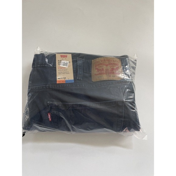 Levis Men Jeans 541 Athletic Fit Taper Stretch All Season Tech Dark Blue 42 x 32 - Picture 10 of 10
